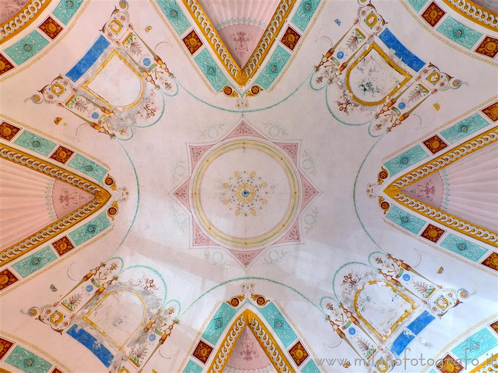San Colombano al Lambro (Milan, Italy) - Ceiling of the Bedroom of the Castle of San Colombano al Lambro
